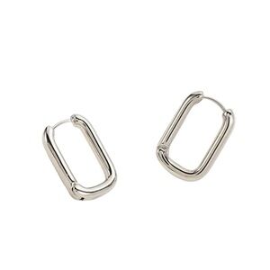 Minimalist Oval Huggie Hoops